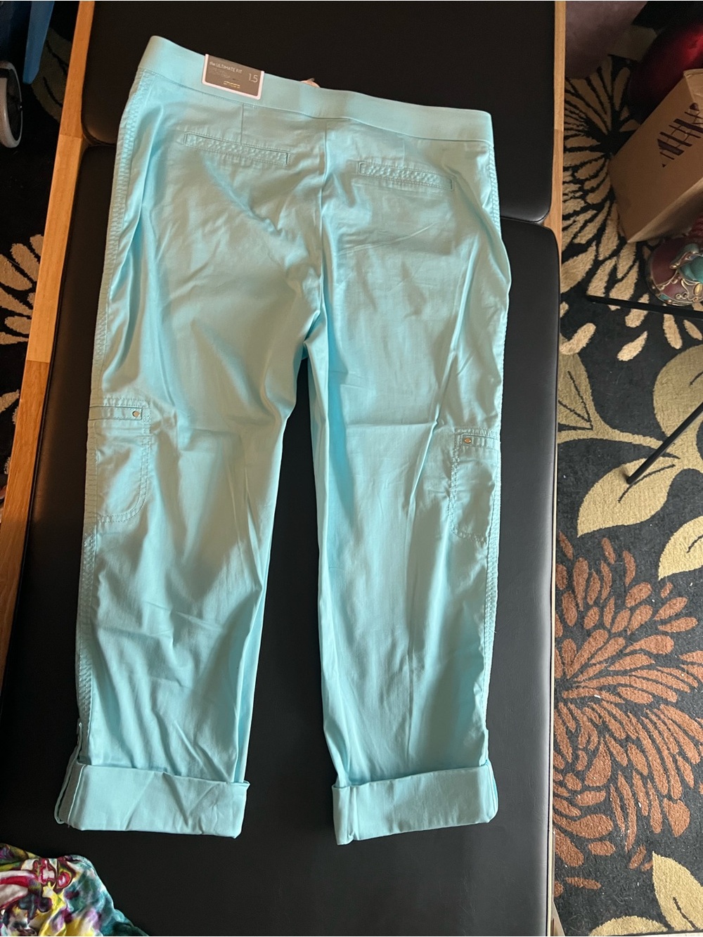 Chico's Aqua Cargo Capri Pants for Kids